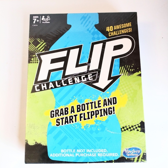 Hasbro Flip Challenge Grab A Bottle In Start Flipping 40 Awesome Challenges - Picture 6 of 7
